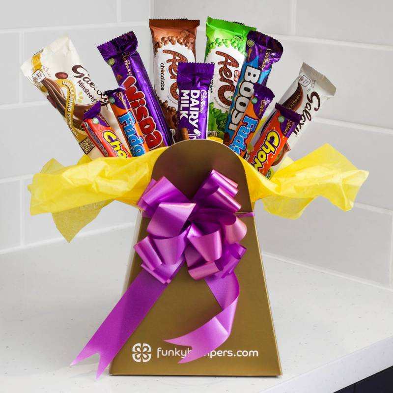 Mixed Chocolate Bars Selection Bouquet