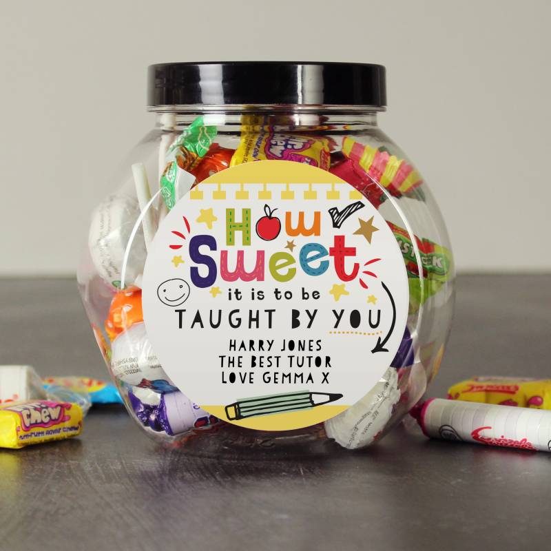 Personalised Shape Little Minds Sweet Jar