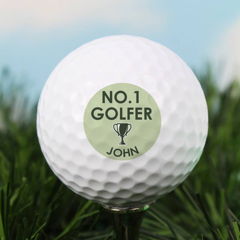 Personalised No.1 Golfer Golf Ball